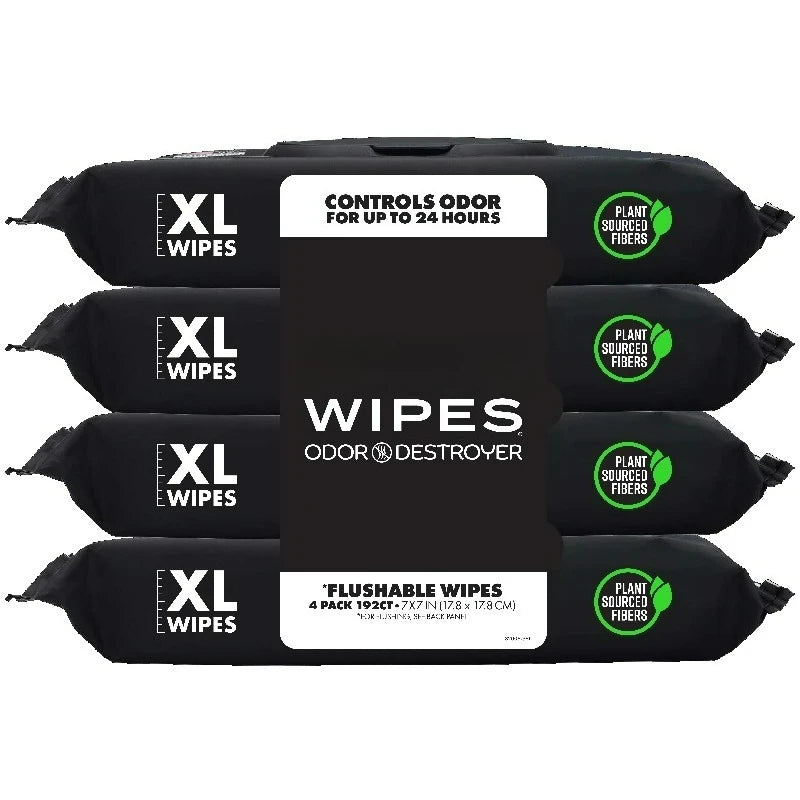 Odor Shield Flushable Wet Wipes