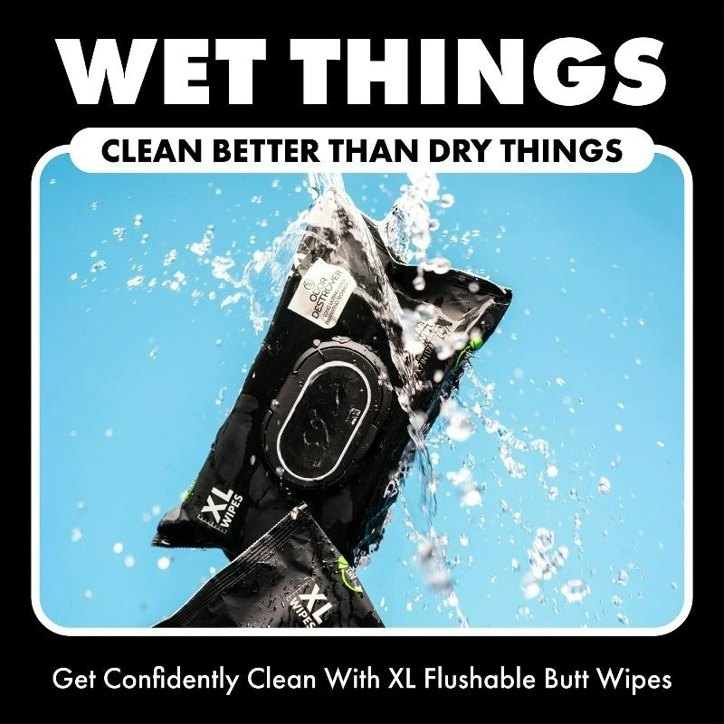 Odor Shield Flushable Wet Wipes